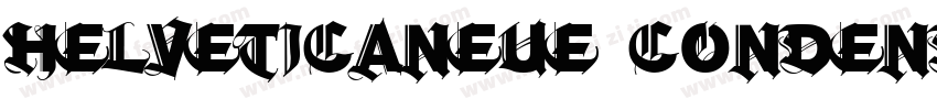 HELVETICANEUE CONDENDEDBOLD字体转换